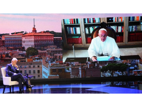 Popiežius: atėjo metas sustabdyti užkariavimo ir karinės agresijos projektus